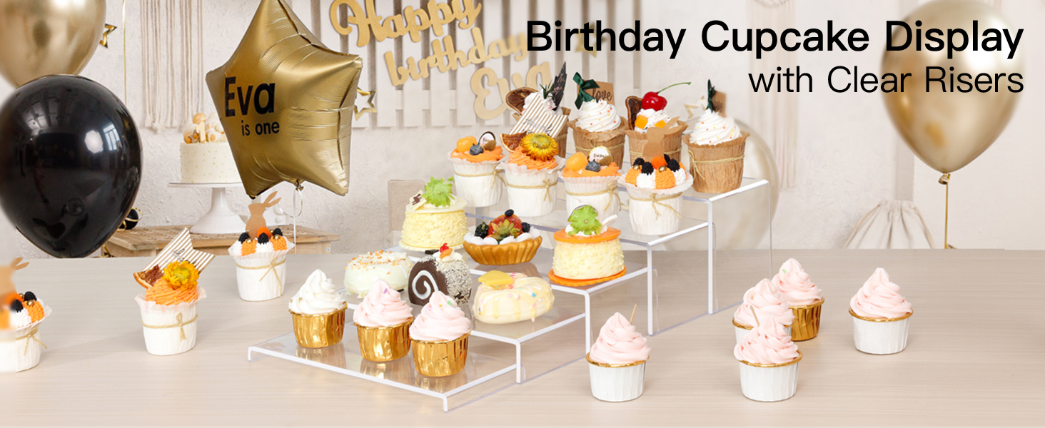 5Pcs Acrylic Display Stands, 10''12" Perfume Organizer