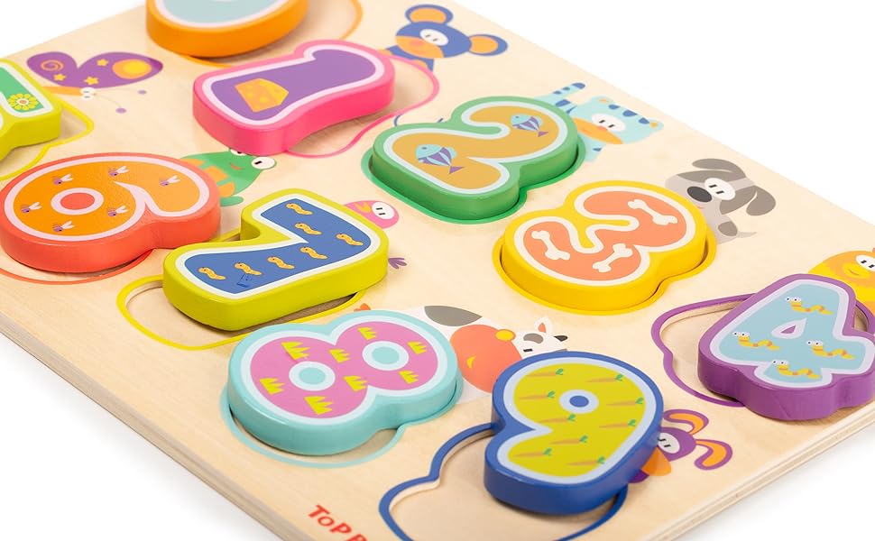 TOP BRIGHT Wooden Puzzle Toddler Puzzles for 1 2 Years Old Wooden
