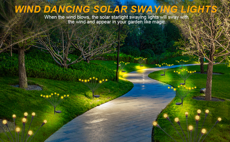 fire fly solar garden lights