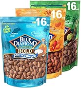 Blue Diamond Almonds Bold Variety Pack - Salt N' Vinegar, Habanero BBQ, and Wasabi & Soy Sauce Fl...