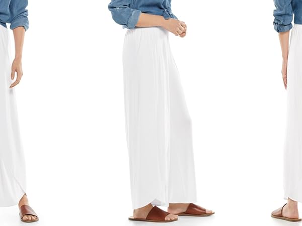 【ほぼ新品!!（2回着用）】 REPUBLIC＆CO WIDE PANTS UPF 50+ Lynsu Wide Leg Pants | Patchington