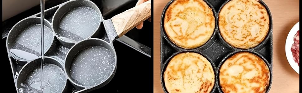 4-Hole Non-Stick Egg Frying Pan