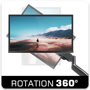 dual monitor stand with clamp