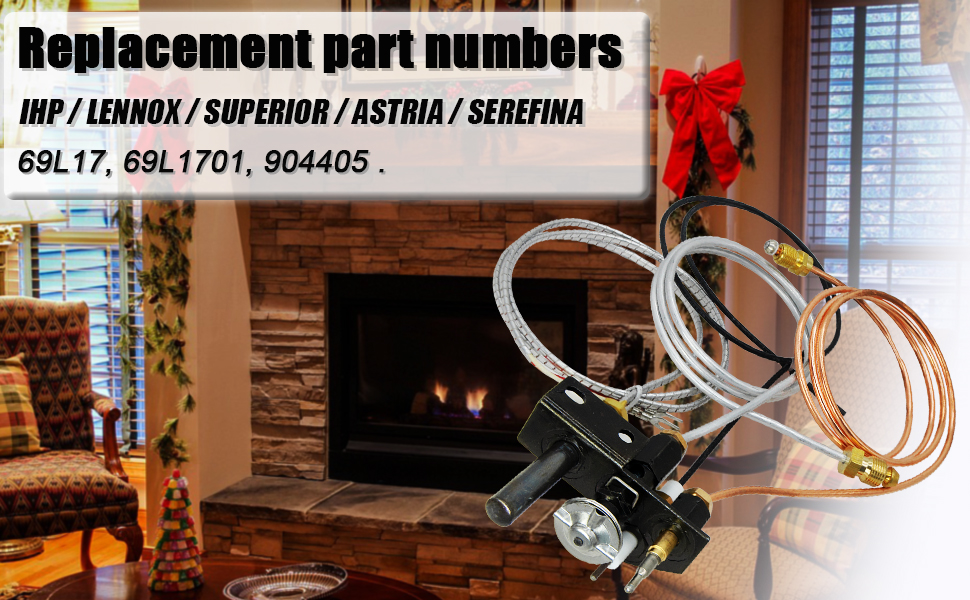 69l17, 69l1701, 904405 Fireplace Natural Gas Pilot Assembly