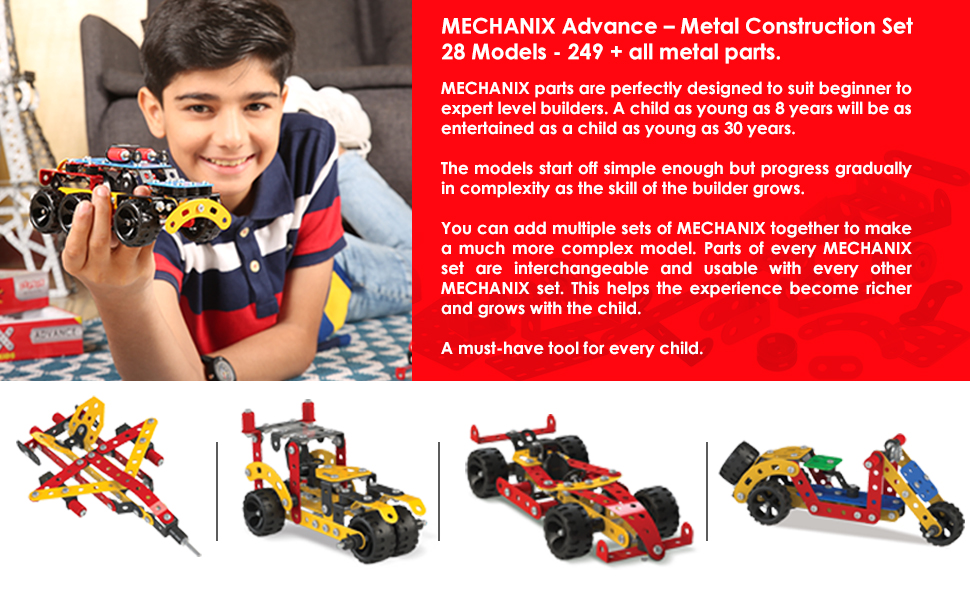 Mechanix Advance, Stem Educational Toy, Building and Construction Set