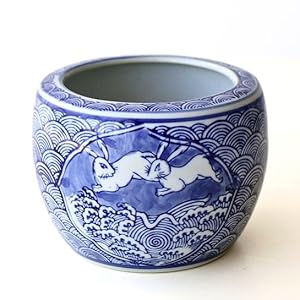 Amazon.co.jp: 火鉢 うさぎ 陶器鉢 水鉢 陶器 睡蓮鉢 メダカ鉢 植木鉢 Amazon.co.jp: 火鉢 うさぎ 陶器鉢 水鉢 陶器 睡蓮鉢 メダカ鉢 植木鉢