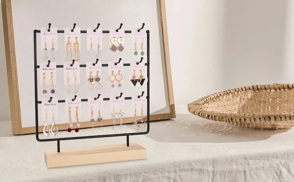wood jewelry display for selling