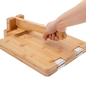 wood tortilla press