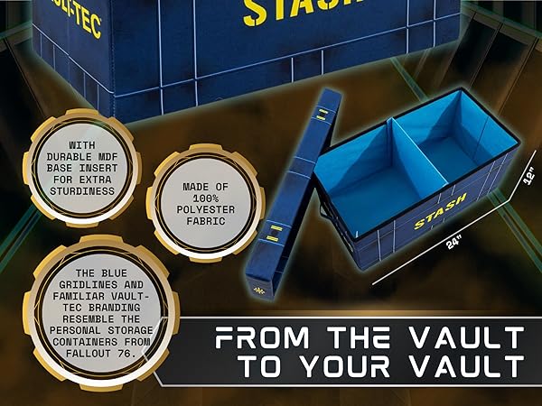 Amazon.com - Fallout 76 Vault-Tec Fabric Storage Bin | Cube