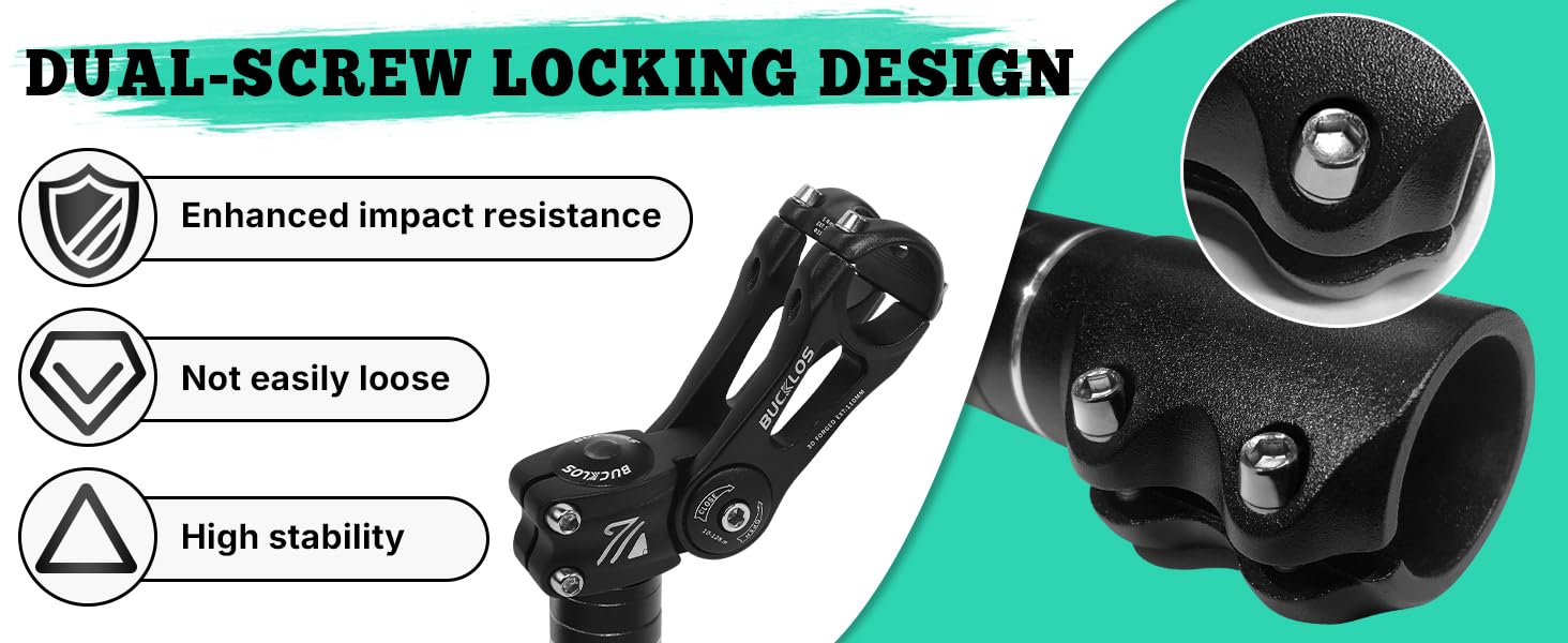 Dual Screw Locking Design