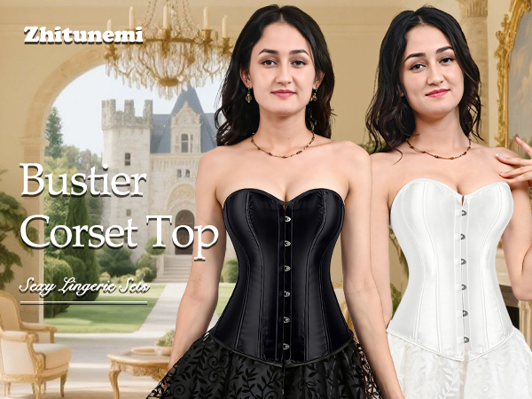 Amazon.com: Zhitunemi Women's Bustier Corset Top Sexy