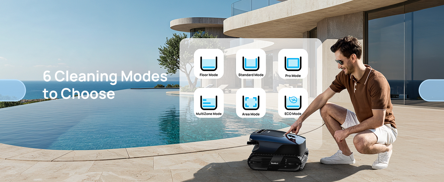6 cleaning modes