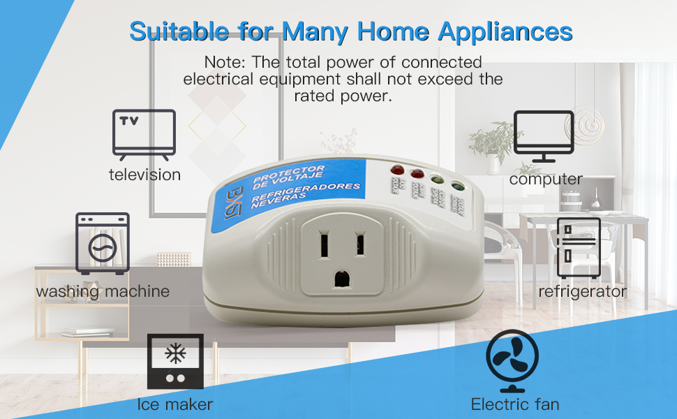 BSEED Voltage Protector, Single Outlet Surge Protector Plug