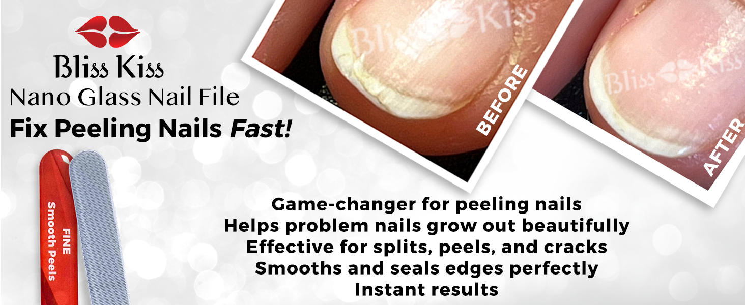 Glass Crystal Nail File for Peeling Nails