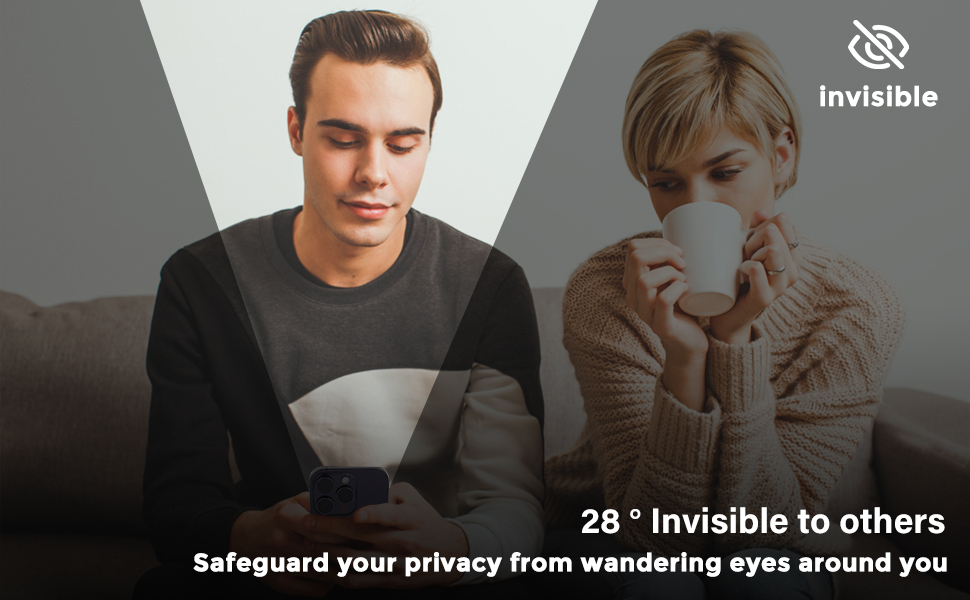 iPhone Privacy Screen Protector Anti-Blue Light Anti-Glare Anti-spy Gradient Color Protector Film