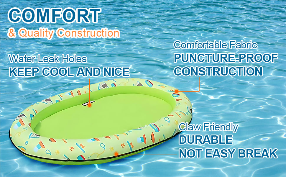 Dog Floats for Pool Inflatable Dog Pool Float Pet Raft