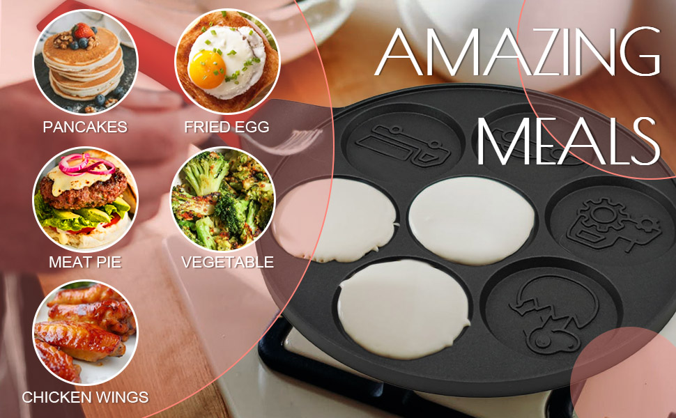 Dinosaur Pancake Molds for Kids, Dino Egg Pan Mini Waffle