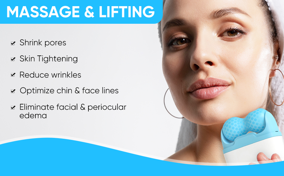 Ice Roller for Face, Ice Roller, 2 in 1 Face Ice Roller