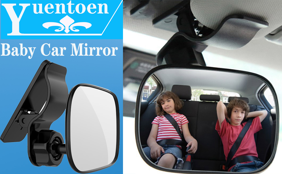 Baby Car Mirror,Baby Backseat Mirrors, Shatterproof Acrylic Baby Car
