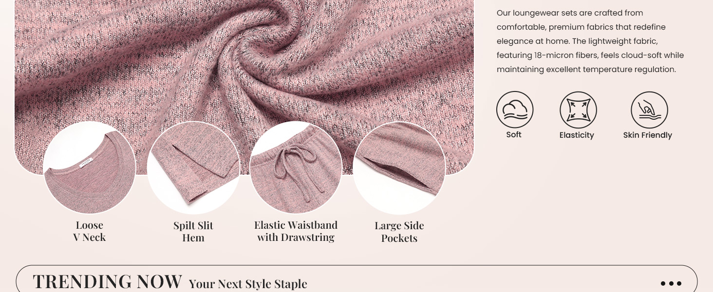 womens long sleeve pajama set casual pjs for sleepwear