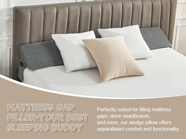 bed wedge pillow for headboard mattress gap filler wedge pillow for headboard gap wedge pillow