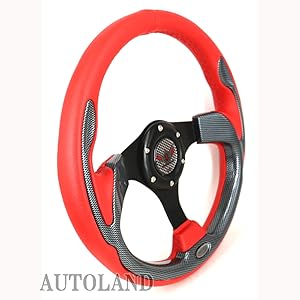VICTOR ヴィクトール ステアリング 33パイ 赤カーボン風 ハンドル VICTOR ヴィクトール ステアリング 33パイ 赤カーボン風