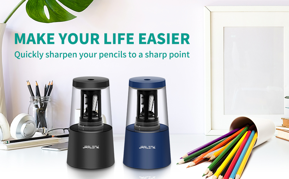 JARLINK Electric Pencil Sharpener, Heavy Duty Helical