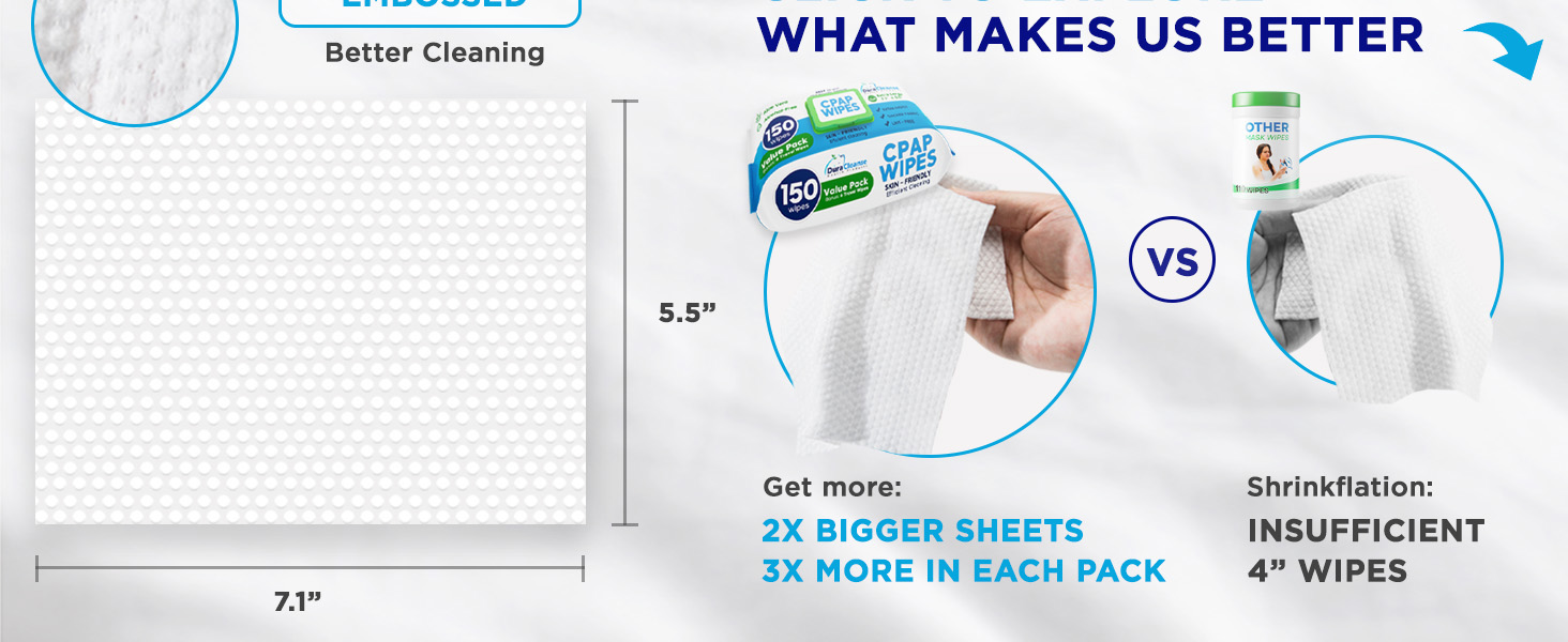 Duracleanse CPAP Wipes