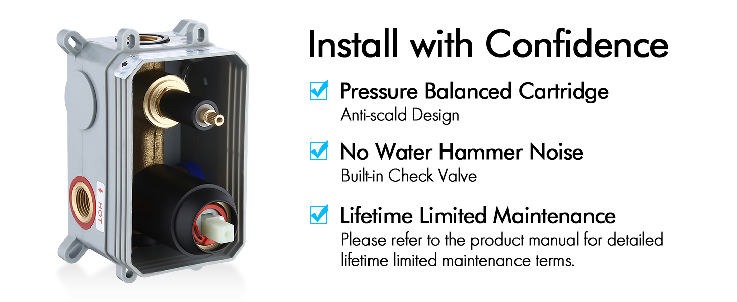 KES Shower Faucet Set with Tub Shower System with 10Inch Rain Shower