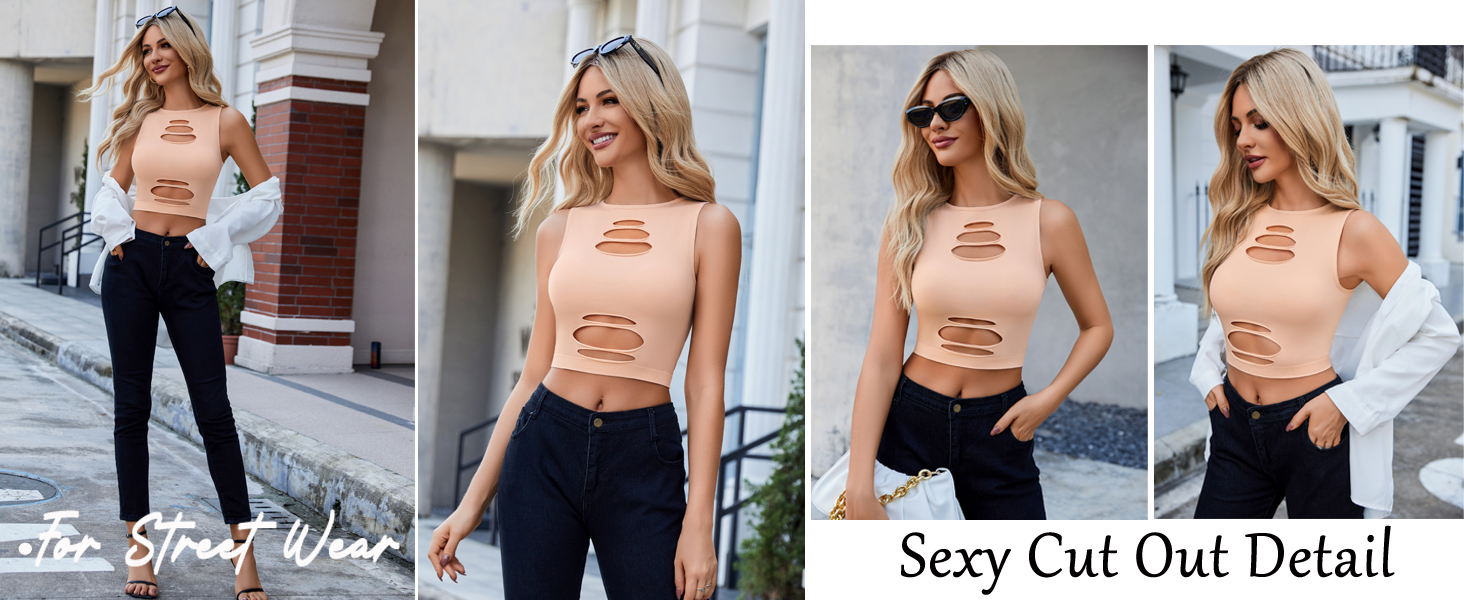 crop tank tops for women