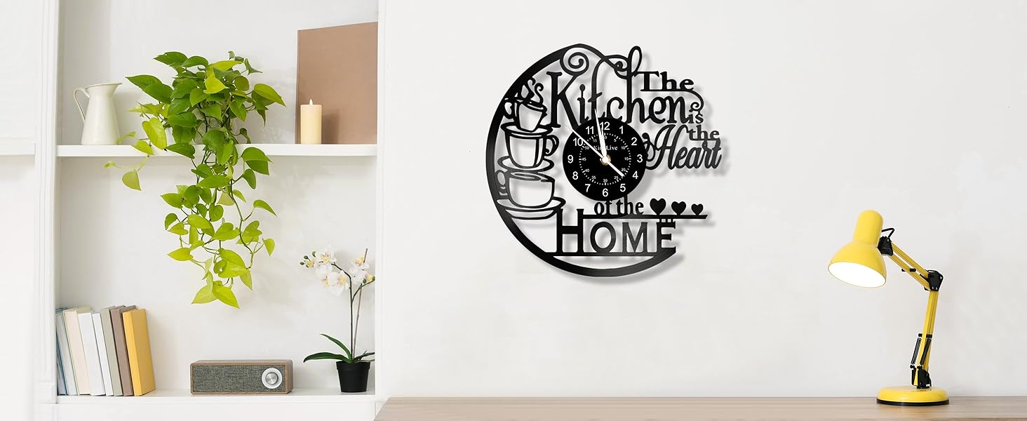 Coffee wall clock, kitchen wall clock