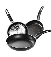 TIAJO 3-Piece Non-Stick Frying Pan Set