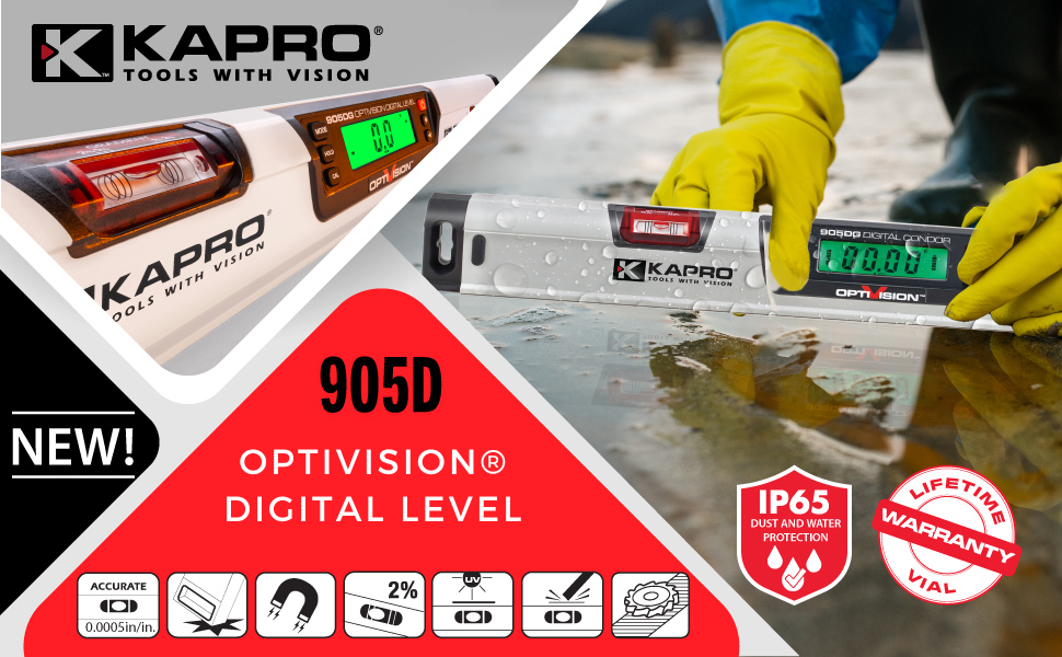 Kapro - 905 Digital Condor - Magnetic Digital Level IP65 - With ...