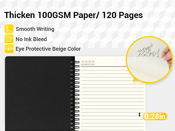 Amazon.com : EUSOAR A5 Spiral Notebook, 6 Pack 5.5
