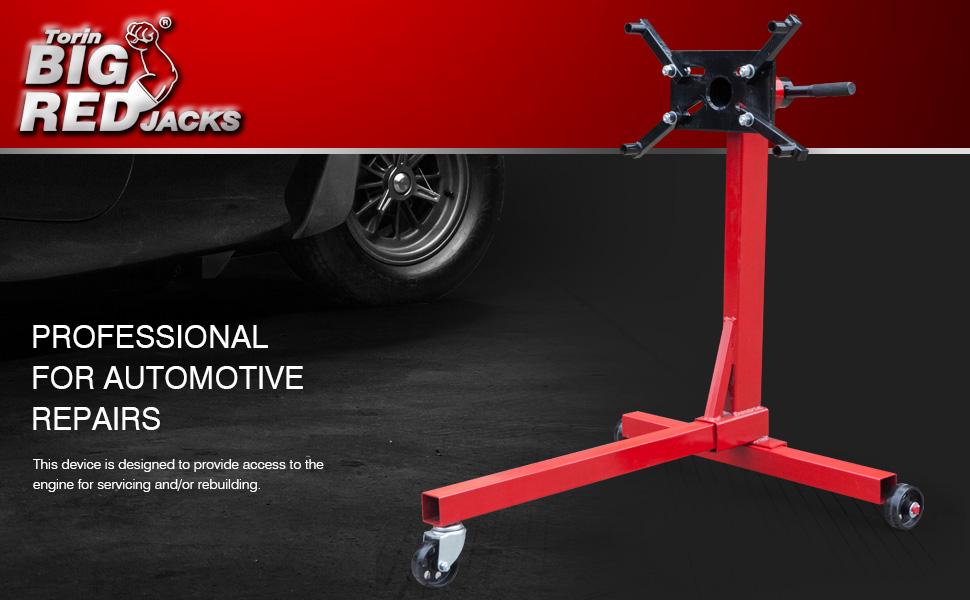 BIG RED Torin Engine Stand: Steel Rotating Engine Lift Stand
