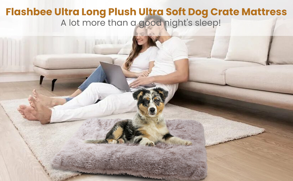 Dog Bed Crate Mattress Medium Washable Soothing Calming Puppy Mat