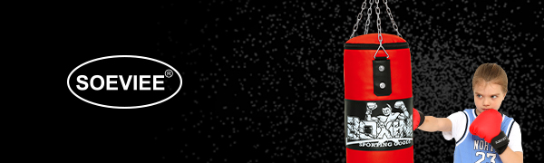 Hanging punching Bags with gloves