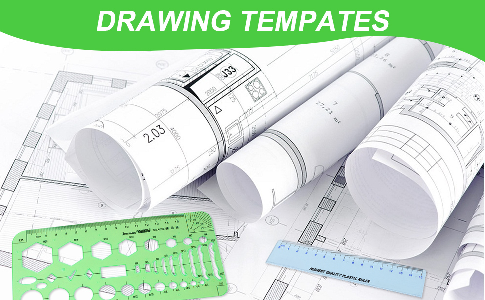 template ruler plastic drawing