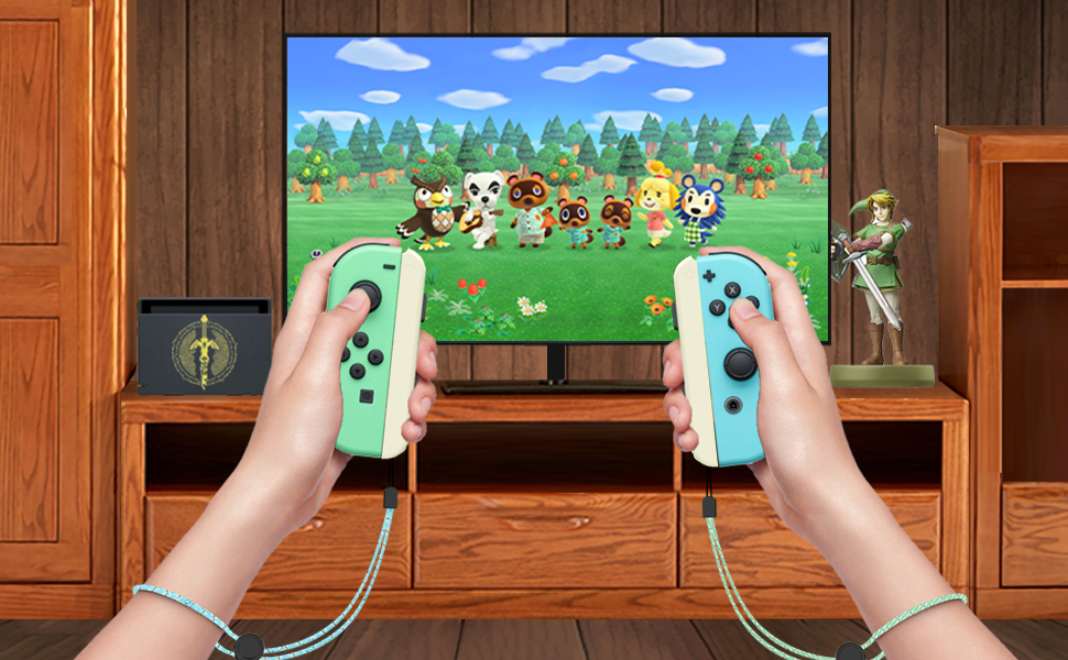 Joycon Strap for Switch Replacement Accessories for Joycon Joy con Wrist Straps 4 Pack(White