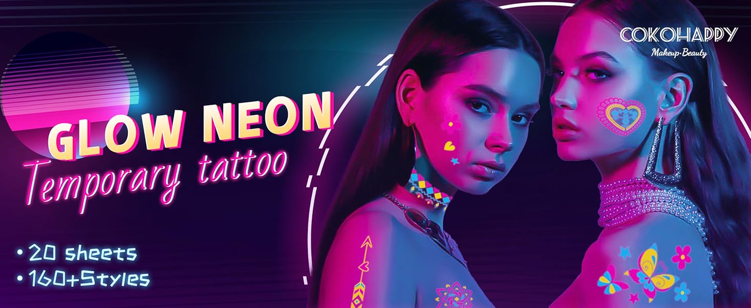 Glow in The Dark Temporary Tattoo