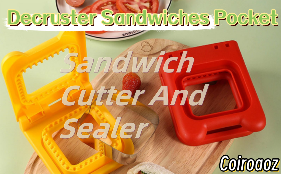 Decruster Sandwiches Pocket, Sandwich Cutter and Sealer, Uncrustable