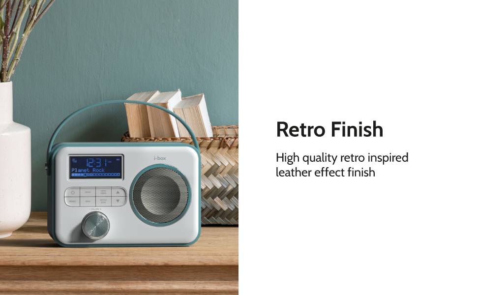 DAB/DAB+/FM Radio with Bluetooth, Mains and Battery Powered Portable