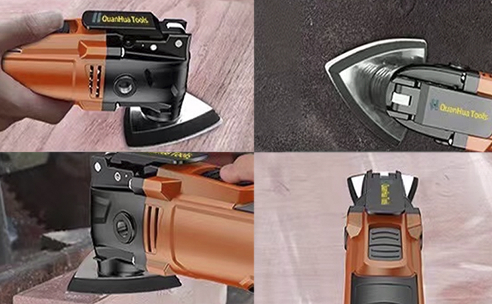 104Pcs Oscillating Tool Detail Sanding Pads Kit, 2Pcs Triangle Sanding