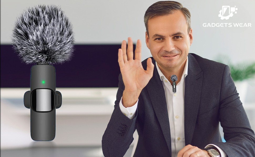 gadgetswear k9 furry mic , k9 dual microphone , portable , durable , noise cancellation ,