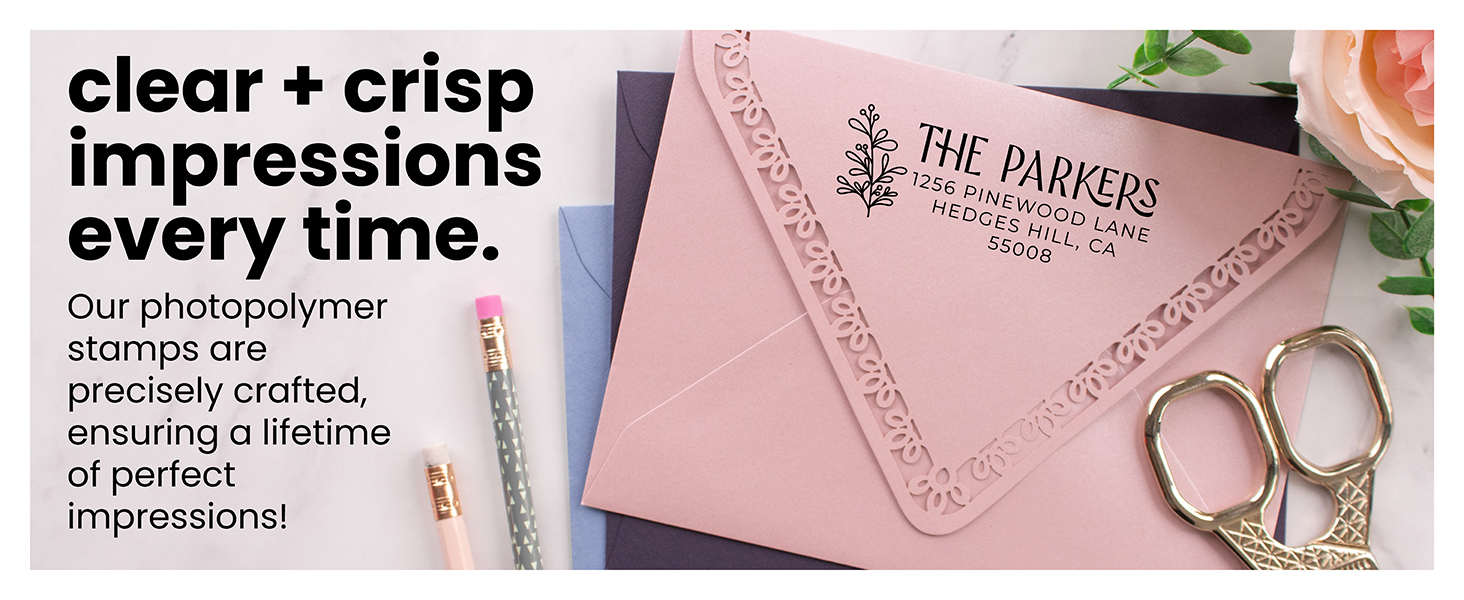 Pink Address Stamp