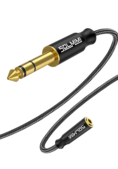 1/4 to 1/8 adapter headphone adapter 1/4 to 3.5mm guitar amp to headphobne adapter