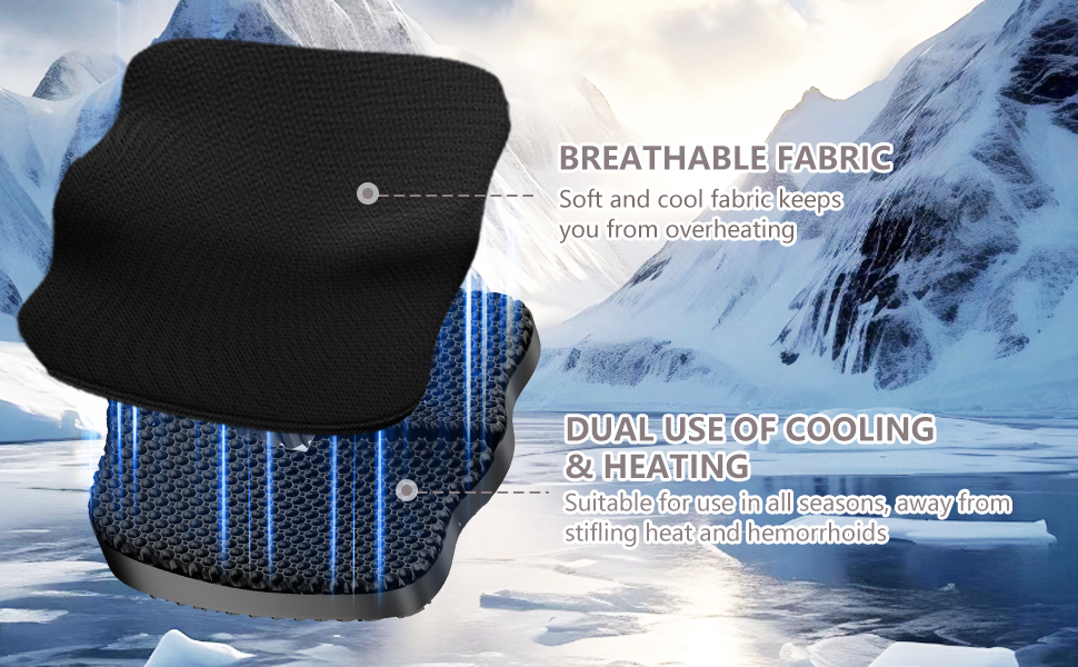 Enlarged Gel Seat Cushion (Super Large & Thick), Gel