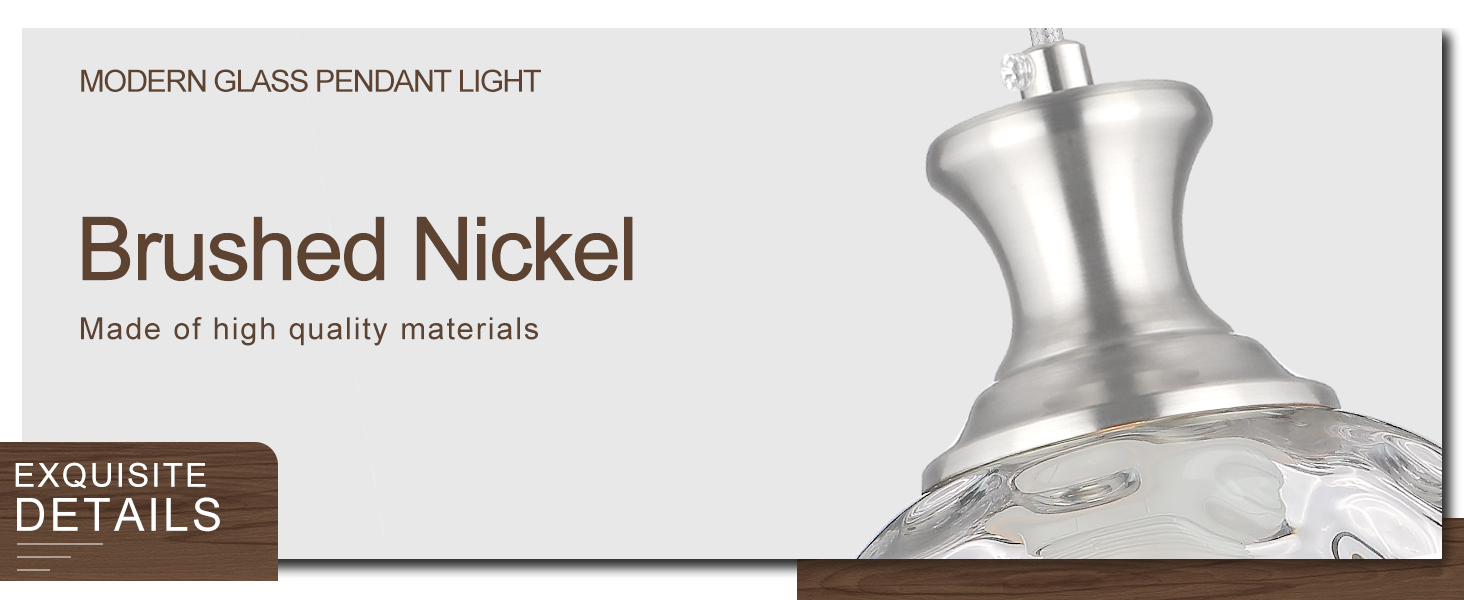 pendant light Nickel