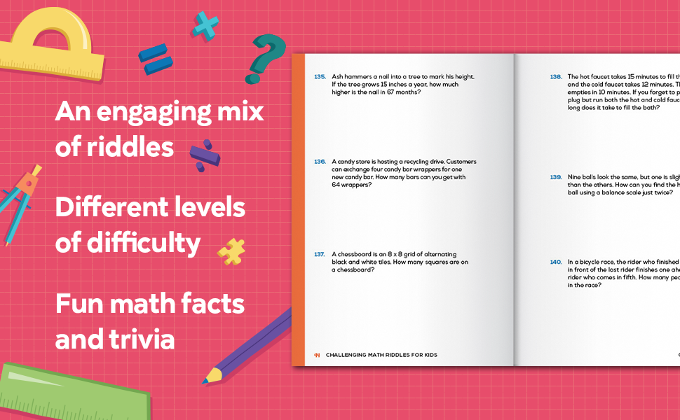 Challenging Math Riddles for Kids: Fun Brainteasers & Logic Games to ...