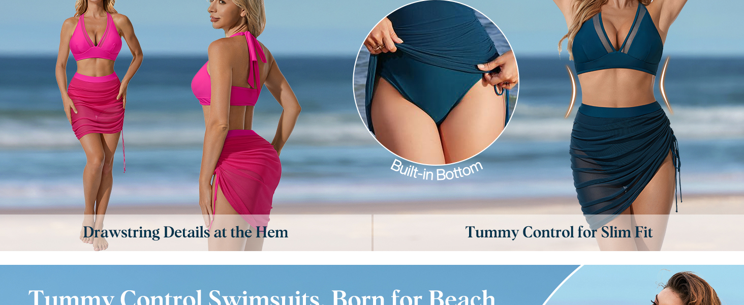 tummy control bikini sets